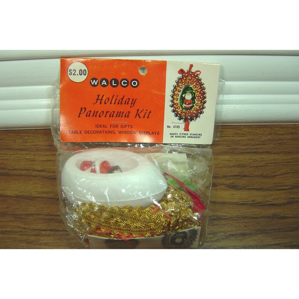 VINTAGE WALCO HOLIDAY PANORAMA KIT-NEW OLD STOCK--1971